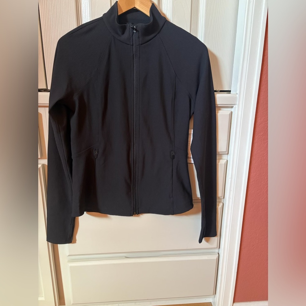 Athleta Salutation Ribbed Jacket Sz M NWT